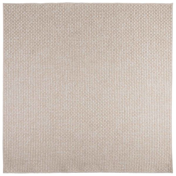 vidaXL Area Rugs Square HUARTE Cream 240 x 240 cm Polyester