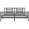 vidaXL Bed Frame without Mattress Grey 200x200 cm Solid Wood