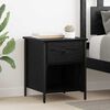 vidaXL Bedside Cabinet 2 pcs Black Oak 40 x 42 x 50 cm Engineered Wood