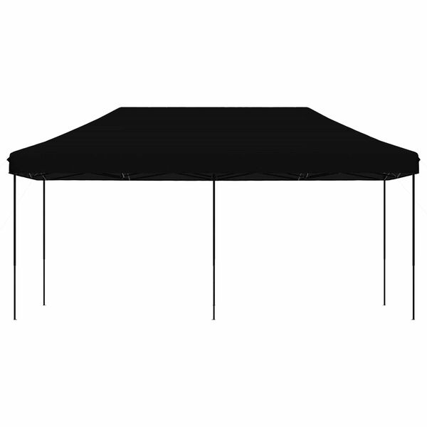 vidaXL Party Tent Folding Black 292 x 580 x 315 cm Oxford Fabric