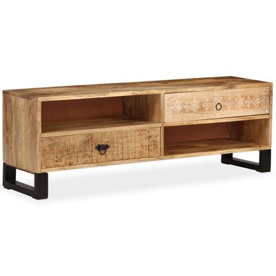 vidaXL TV Cabinet Solid Mango Wood 120x30x40 cm