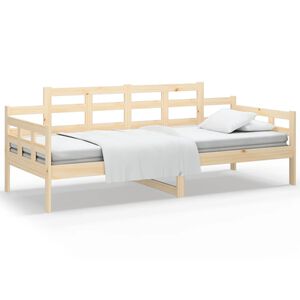 vidaXL Day Bed without Mattress Solid Wood Pine 80x200 cm