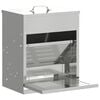 vidaXL Chicken Treadle Feeder Silver 33 x 42 x 40 cm 10 kg