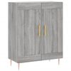 vidaXL Highboard Grey Sonoma 69.5x34x180 cm Engineered Wood