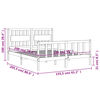 vidaXL Bed Frame without Mattress King Size Solid Wood Pine
