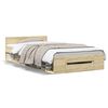 vidaXL Bed Frame with Drawer without Mattress Sonoma Oak 90x190 cm Single