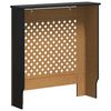 vidaXL MDF Radiator Cover Black 78 cm
