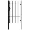 vidaXL Fence Gate BOXTEL 103 x 225 cm Powder-Coated Steel Grey
