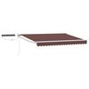 vidaXL Electric Retractable Awning Brown 2.5 x 2 m