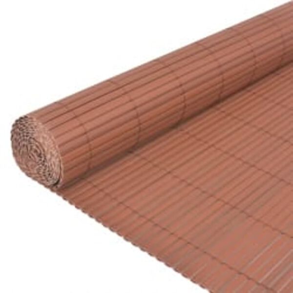 vidaXL Double-Sided Garden Fence 110x300 cm Brown