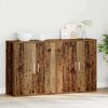 vidaXL Sideboard 2 pcs Old Wood 60 x 31 x 70 cm Engineered Wood