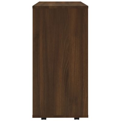 vidaXL Rolling Cabinet Brown Oak 60x35x75 cm Engineered Wood