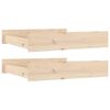 vidaXL Bed Drawers 2 pcs Solid Wood Pine