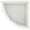 vidaXL Corner Planter White 30 x 30 x 35 cm Steel