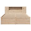 vidaXL Bed Frame without Mattress 140x190 cm Solid Wood Pine
