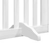 vidaXL Dog Gate with Door Foldable 12 Panels White 600 cm Poplar Wood