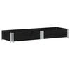 vidaXL Pallet Collar Black 150x50 cm Solid Wood Pine