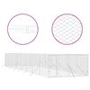 vidaXL Outdoor Dog Kennel Silver 4x16x2 m Galvanised Steel