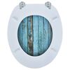 Toilet Seat with MDF Lid Old Wood Design