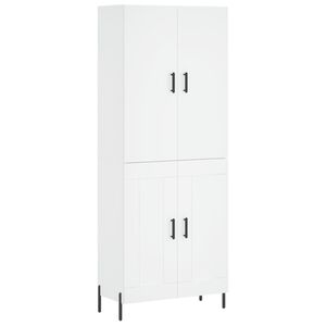 vidaXL Highboard White 69.5x34x180 cm Engineered Wood