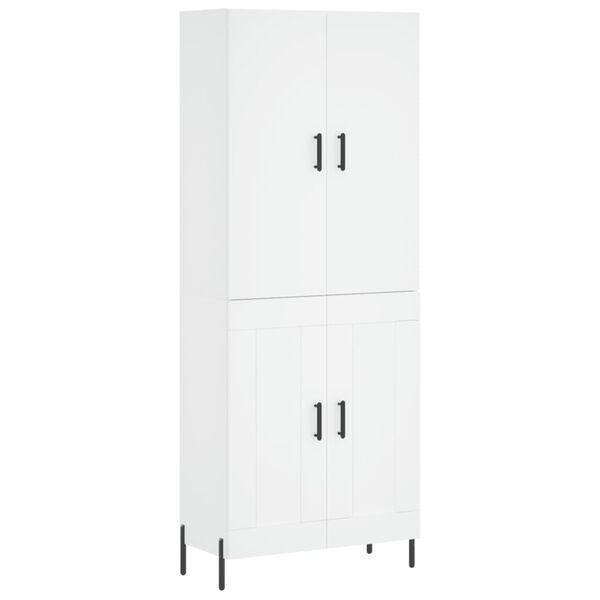 vidaXL Highboard White 69.5x34x180 cm Engineered Wood