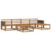 vidaXL Outdoor Sofa Set 6 pcs Natural Solid Acacia Wood
