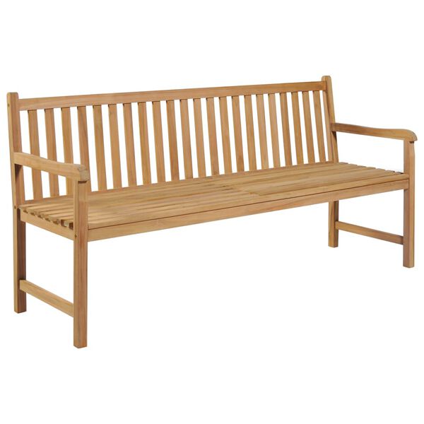 vidaXL Garden Bench 175 cm Solid Teak Wood
