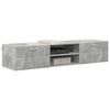 vidaXL Wooden Cabinet Concrete Grey 150 x 39 x 30 cm Engineered Wood