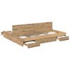 vidaXL Storage Bed Frame Artisan Oak 180 x 200 cm Engineered Wood