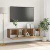 vidaXL TV Cabinet Set 2 pcs Brown 60 x 30 x 30 cm Engineered Wood