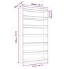 vidaXL Book Cabinet/Room Divider Black 100x30x198 cm Engineered wood