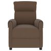 vidaXL Massage Chair Brown Fabric