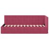 vidaXL Corner Bed Frame with Headboard Wine Red 80 cm x 200 cm Velvet
