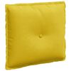 vidaXL Back Pillow Yellow 50 x 45 cm Corduroy Fabric