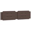 vidaXL Bed Frame without Mattress "Zadar" Brown 200x200 cm Faux Leather