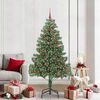 vidaXL Christmas Tree with 300 LEDs with Stand Green 210 cm PVC