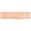 vidaXL Wall Shelf Light Brown 40x10x2 cm Treated Solid Wood Oak