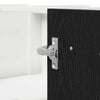 vidaXL Hanging Cabinet Black Oak 75.5 x 75.5 x 80.5 cm Engineered Wood