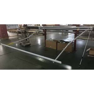 vidaXL Awning with Manual Anthracite 3.5 x 2.5 m Metal