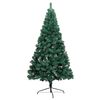 vidaXL Artificial Half Pre-lit Christmas Tree with Ball Set Green 240 cm