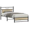 vidaXL Bed Frame without Mattress Sonoma Oak 107x203 cm Engineered Wood