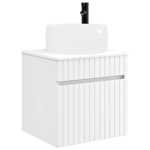 vidaXL Wall-mounted Sink Vanity White 49 x 44.5 x 66 cm