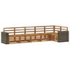 vidaXL Outdoor Sofa Set 6 pcs Natural Polyester