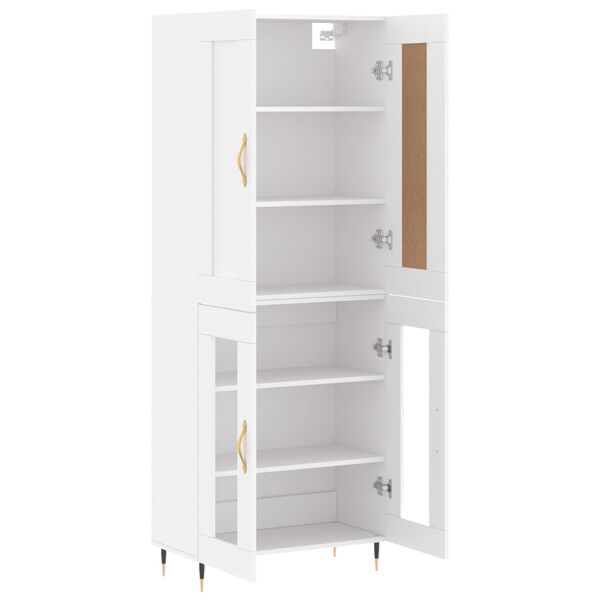 vidaXL Highboard White 69.5x34x180 cm Engineered Wood