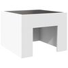 vidaXL Coffee Table with Infinity LED White 40x40x30 cm