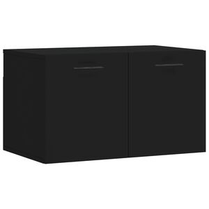 vidaXL Wall Cabinet Black 60x36,5x35 cm Engineered Wood