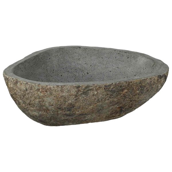 vidaXL Riverstone basin Light Grey 52 x 40 x 15 cm River Stone