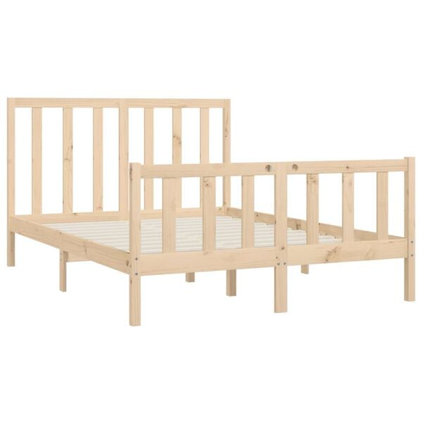 vidaXL Bed Frame without Mattress 140x200 cm Solid Wood