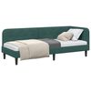 vidaXL Corner Bed Frame with Headboard Dark Green 80 x 200 cm Velvet
