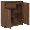 vidaXL Sideboard with Drawer Brown Oak 71x35x84 cm Engineered Wood